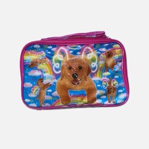 Rare Vintage Lisa Frank Pink Barclay Dog Pencil Bag 90s Y2K